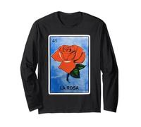 La Rosa Card - Biglietto della Lotteria Messicana per Ragazze e Donne Maglia a Manica