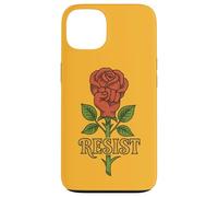 La rosa rossa resiste alla protesta d'arte resistenza alle rose rosse Custodia per iPhone 13