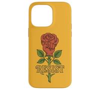 La rosa rossa resiste alla protesta d'arte resistenza alle rose rosse Custodia per iPhone 14 Pro Max