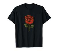 La Rosa Rossa resiste alla protesta d'Arte Resistenza alle Rose Rosse Maglietta
