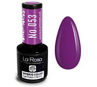 LA ROSA UV LED Smalto Gel Hybrid Color CREMA - A Lunga Durata e Molto Facile da Applicare, Perfetto per la Nail Art - Fai da Te a Casa o in Salone - 9 ml (Lilla)