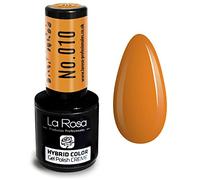 LA ROSA UV LED Smalto Gel Hybrid Color CREMA - A Lunga Durata e Molto Facile da Applicare, Perfetto per la Nail Art - Fai da Te a Casa o in Salone - 9 ml (Zenzero)