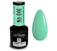 LA ROSA UV LED Smalto Gel Hybrid Color CREMA - A Lunga Durata e Molto Facile da Applicare, Perfetto per la Nail Art - Fai da Te a Casa o in Salone - 9 ml (Menta)