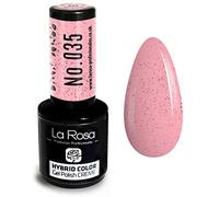LA ROSA UV LED Smalto Gel Hybrid Color CREMA - A Lunga Durata e Molto Facile da Applicare, Perfetto per la Nail Art - Fai da Te a Casa o in Salone - 9 ml (Rosa baby Sandy)