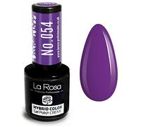 LA ROSA UV LED Smalto Gel Hybrid Color CREMA - A Lunga Durata e Molto Facile da Applicare, Perfetto per la Nail Art - Fai da Te a Casa o in Salone - 9 ml (Violetto)