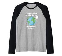 La rotazione della terra rende davvero la mia giornata - Scienza divertente Maglia con Maniche Raglan