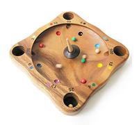 La Roulette Pazza Gioco educativo in legno massiccio con trottola. A partire di 5 Anni - Marca Francese Le Délirant®, eco-responsabile, norme CE - Calcolo Mentale - fortuna - con una trottola magica