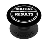 La routine costruisce risultati Coerenza Disciplina Mindset Design PopSockets PopGrip Adesivo