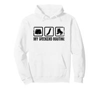 La Routine del fine Settimana di Una Pattinatrice a rotelle Felpa con Cappuccio