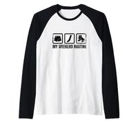 La Routine del fine Settimana di Una Pattinatrice a rotelle Maglia con Maniche Raglan