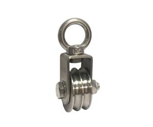 La ruota resistente della puleggia del rullo del cuscinetto della scanalatura di U forte per la logistica ed il trasporto del porto ha bisogno della struttura silenziosa della puleggia doppia