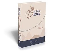 La Sacra Bibbia carateri grandi : Nuova Riveduta, rilegata, beige