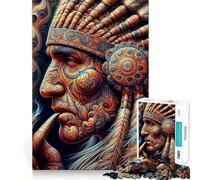 La saggezza ancestrale svelata puzzle da 1000 pezzi per adulti,divertente per allenare la mente,con componenti robusti e ben definiti,ideale per una pausa rilassante (38x26cm)