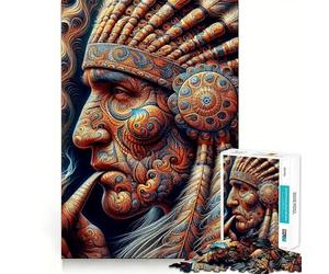 La saggezza ancestrale svelata puzzle da 1000 pezzi per adulti,divertente per allenare la mente,con componenti robusti e ben definiti,ideale per una pausa rilassante (38x26cm)
