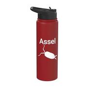 La sagoma dell'isopode contrasta con l'animale Woodlouse Stainless Steel Insulated Water Bottle