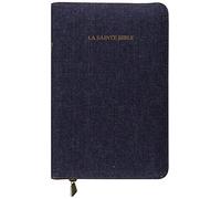 La Sainte Bible: Couverture en jean avec onglets, tranche or
