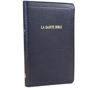 La Sainte Bible Segond 1910 - Bleu marine, glissère, souple, format compact: Noire, zip