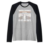 La Saldatura è la Versione Adulta del Saldatore di Arti e Mestieri Maglia con Maniche Raglan