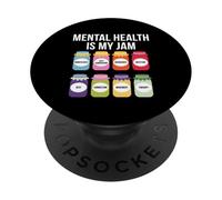 La salute mentale è la mia marmellata - Assistente sociale terapista consulente PopSockets PopGrip Adesivo