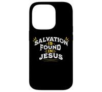 La salvezza si trova in Gesù Cristo cattolico Nessun altro nome Custodia per iPhone 14 Pro