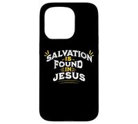 La salvezza si trova in Gesù Cristo cattolico Nessun altro nome Custodia per iPhone 15 Pro