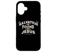 La salvezza si trova in Gesù Cristo cattolico Nessun altro nome Custodia per iPhone 16