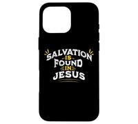 La salvezza si trova in Gesù Cristo cattolico Nessun altro nome Custodia per iPhone 16 Pro Max