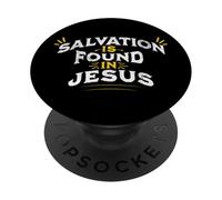 La salvezza si trova in Gesù Cristo cattolico Nessun altro nome PopSockets PopGrip Adesivo