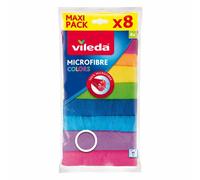 La salvietta in microfibra Colors: set da 8 panni Vileda per la pulizia