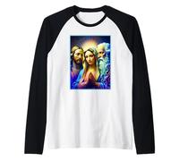 La Santissima Trinità Cristiana Maglia con Maniche Raglan