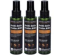 La Saponaria Attivo Capelli Acidi della Frutta AHA 3x100 ml