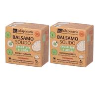La Saponaria Balsamo Solido Forza Ristrutturante e Nutriente 2x40 g