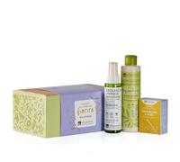 La Saponaria | Cofanetto Regalo Lavanda con Idrolato Bio (100 ml), Sapone Miele e Lavanda (100 g) e Bagnodoccia Mediterraneo (200 ml), Formula naturale e vegan, ideale come idea regalo
