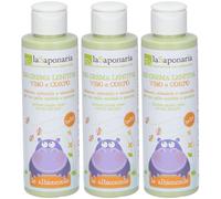 La Saponaria Crema Biologica Lenitiva Viso e Corpo 3x150 ml