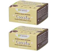 La Saponaria Crema Solida Mani e Corpo COCCOLA 2x80 g