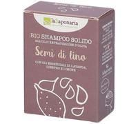 La Saponaria Doccia shampoo solido ai Semi di lino 100 g Detergente