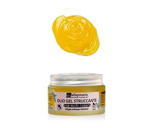 LA SAPONARIA Doppia Detersione Olio gel struccante 50ml - Olio detergente viso