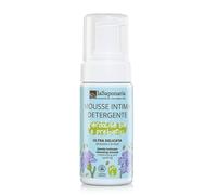 La Saponaria | Mousse Intima Biologica e Delicata con Fiordaliso Bio e Prebiotici, pH 6, Idratante e Lenitiva, Ideale per Menopausa e Età Prepuberale, 100ml