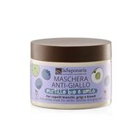 LA SAPONARIA Maschera anti-giallo - Mirtillo Bio e Amla 200ml - Maschera Protezione Colore Capelli