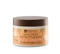 La Saponaria | Maschera capelli ristrutturante, per ridare vitalità, corpo e lucentezza a tutte le chiome danneggiate e sfibrate, Per capelli danneggiati con Cocco bio e Fitocheratina, 200ml