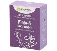 La Saponaria Mirto e Uva Rossa Sapone Biologico 100 g All'olio Extravergine D'oliva