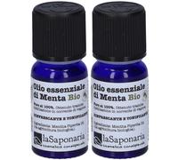 La Saponaria Olio Essenziale di Menta BIO 2x10 ml