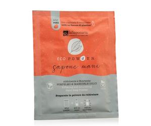 La Saponaria | Sapone mani in polvere addolcente, Sapone mani da reidratare, addolcente e Nutriente con Pompelmo e Mandorle Dolci, 25g