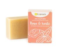 Saponetta Nutriente Rosa e Burro di Karitè da 100g per Pelle Secca, La Saponaria