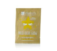 La Saponaria | Set 3 Pezzi Patch Occhi Glow con Acido Ialuronico e Allantoina, Illuminanti con Effetto Shimmer, in Fibre Naturali Biodegradabili per Contorno Occhi