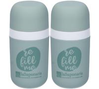 La Saponeria Biodeo Applicatore Roll On Refill Verde Salvia 2x70 g Sol