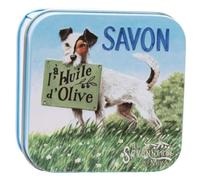 La Savonnerie de Nyons - Scatola di Metallo con Sapone - Jack Russell