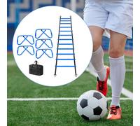 La scala 'agilità del calcio scale flessibili con la scala da