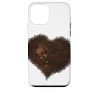 La Scapigliata Cuore Leonardo Davinci Marrone Rinascimento Lady Custodia per iPhone 12 mini