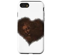 La Scapigliata Cuore Leonardo Davinci Marrone Rinascimento Lady Custodia per iPhone SE (2020) / 7/8